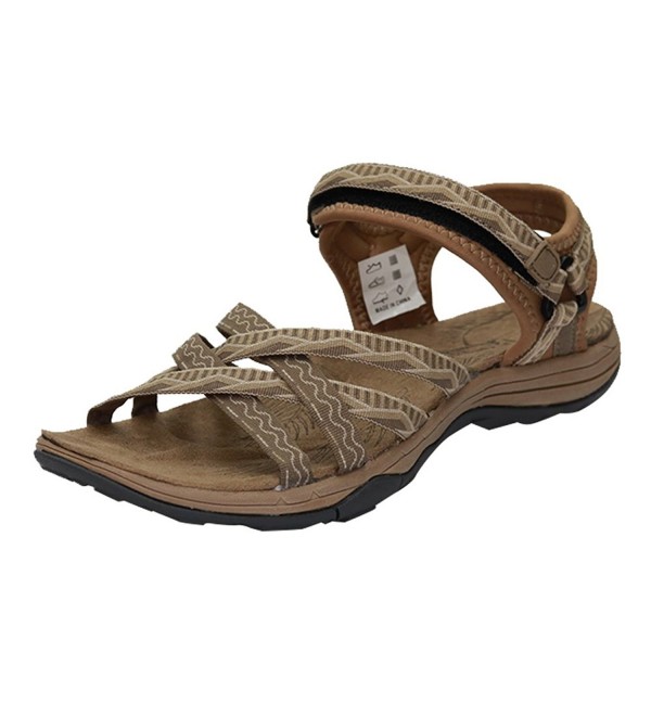 GRITION Sandals Outdoor Cross Tied Adjustable