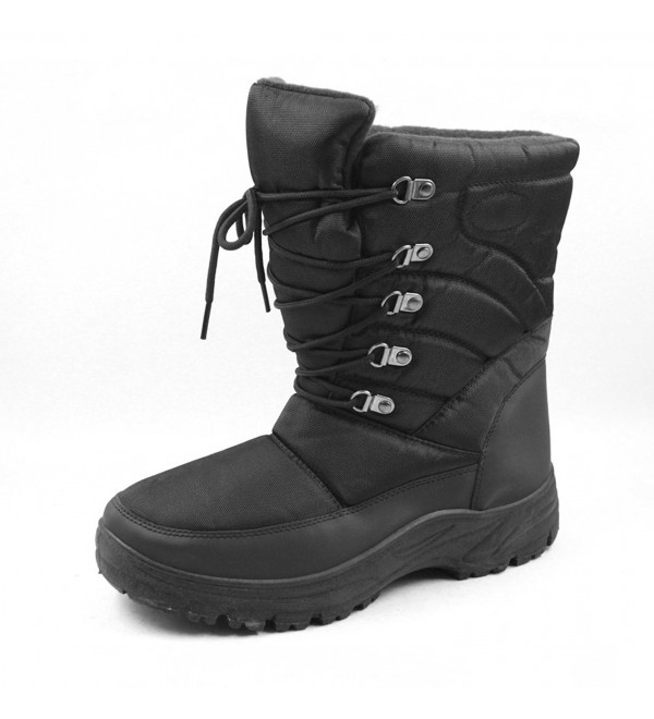 7702 Black Mens Snow Boots