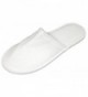 Luxehome White Fleece Close Slippers