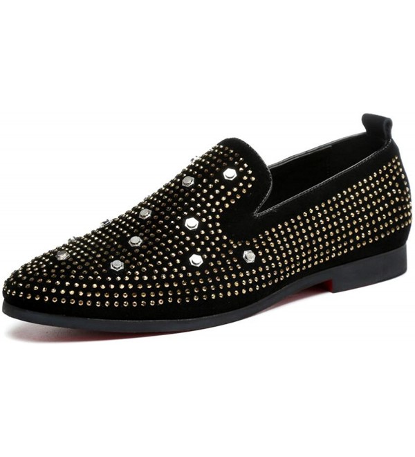 Crystal Shining Nightclub Moccasin Shoes