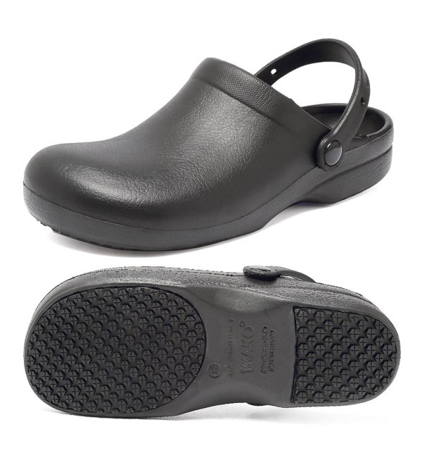 black non slip clogs