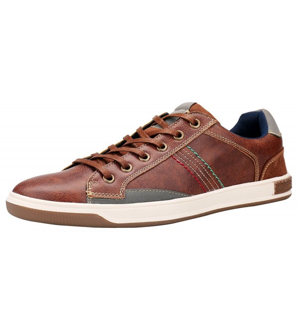 SHENBO Brown Spectator Fashion Sneakers