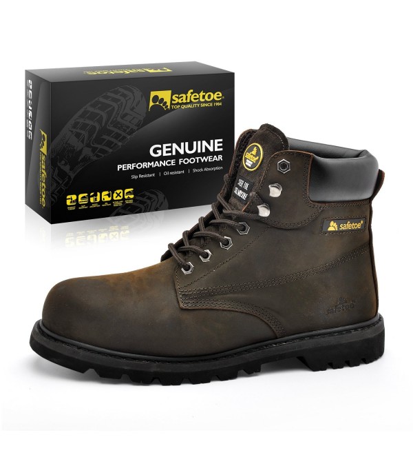 steel toe wide width work boots