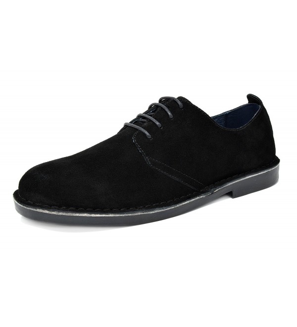 Bruno Francisco Low Black Leather Oxfords