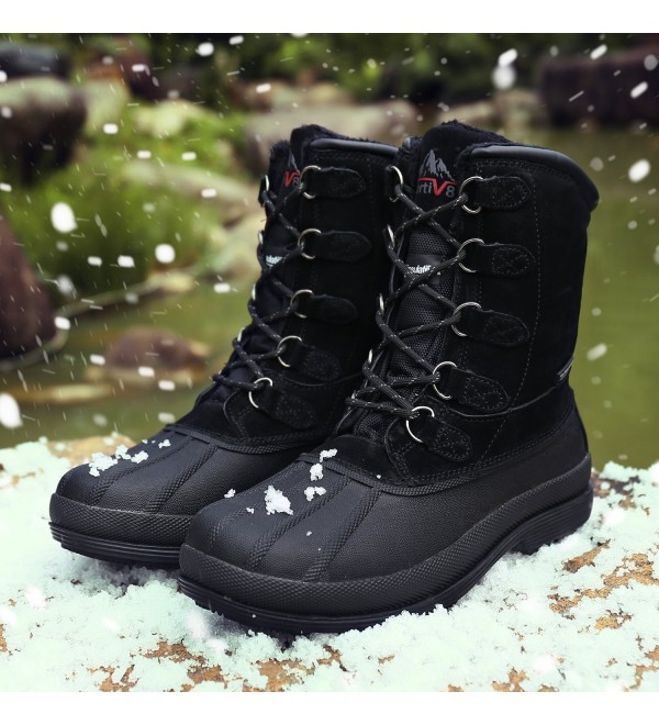 Men's nortiv8 170390-M Insulated Waterproof Work Snow Boots - Black ...