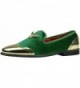 ELANROMAN Buckle Velvet Smoking Slipper