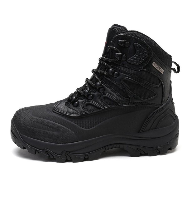 Men's Nortiv8 161202-M Insulated Waterproof Work Snow Boots - Black ...