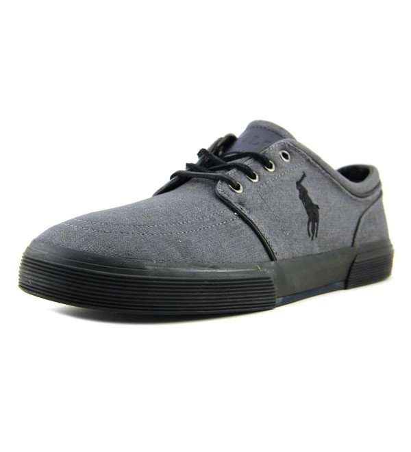 polo ralph lauren men's faxon low sneaker black