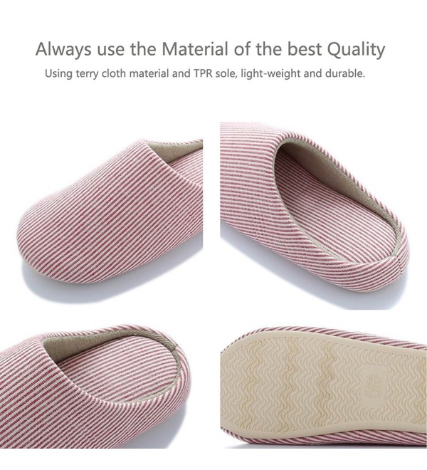 Home Slippers- Closed Toe Indoor House Bedroom Footwear Shoes With Non ...