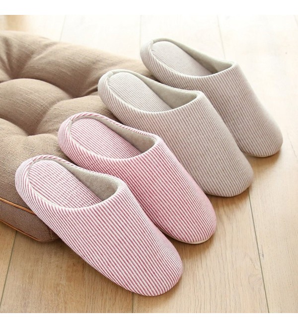 Home Slippers- Closed Toe Indoor House Bedroom Footwear Shoes With Non ...