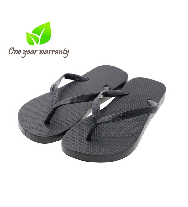 thin black flip flops