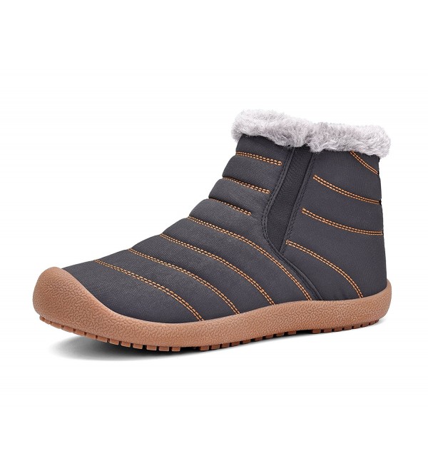 Men's Fully Fur Lined Snow Boots 