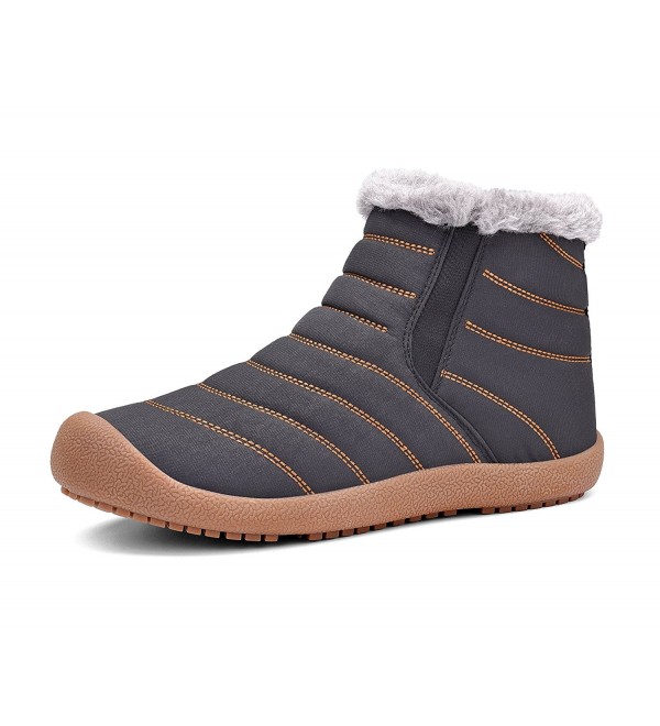 mens warm slip on boots