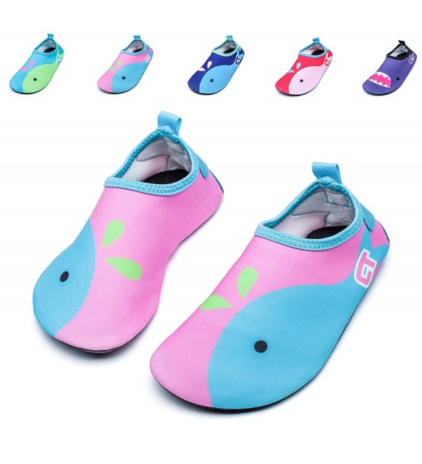 Kids Swim Water Shoes Quick Dry Non-Slip For Boys & Girls - A1-pink ...