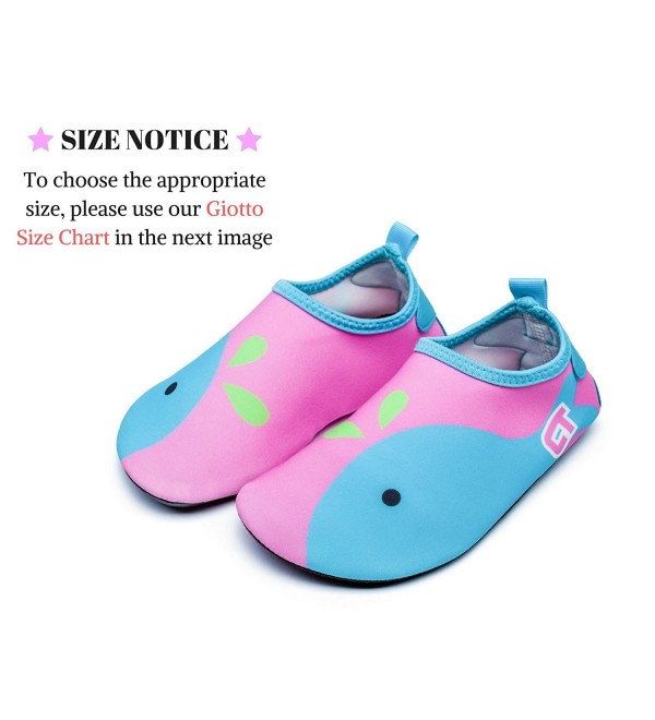 Kids Swim Water Shoes Quick Dry Non-Slip For Boys & Girls - A1-pink ...