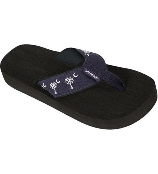 Tidewater Sandals Linen Palmetto White