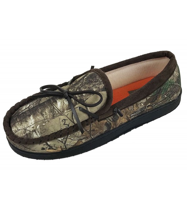 Realtree Nylon Moccasin Slipper Camouflage