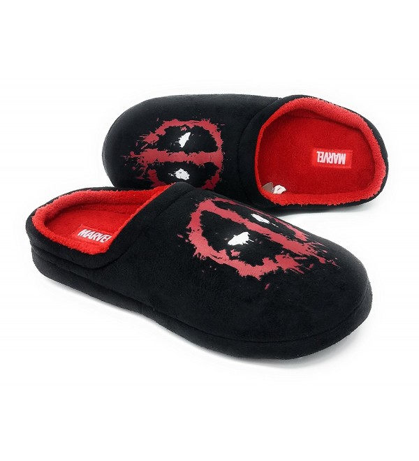 Mens Marvel Deadpool Slipon Slippers