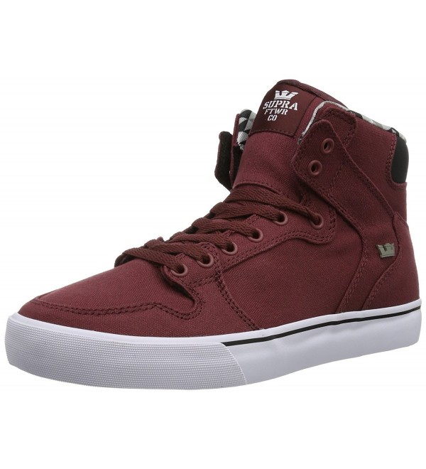 Supra Unisex Vaider Burgundy Sneaker