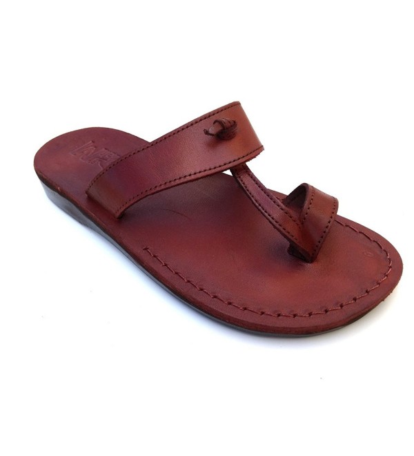 red jesus sandals