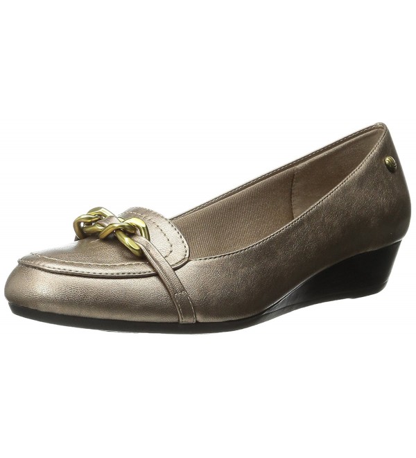 LifeStride Womens Fancy Flat Champagne