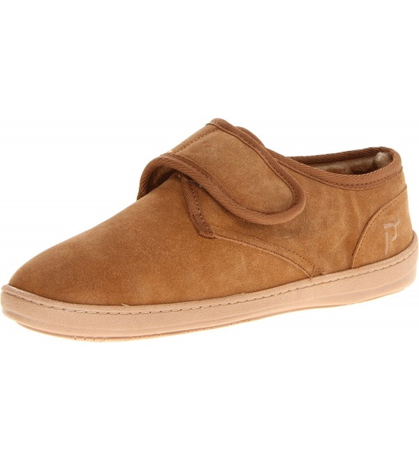 Mens Adjustable Strap Slipper Cinnamon